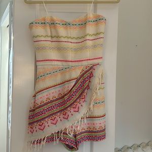 Amanda Uprichard Strapless Romper Size Small